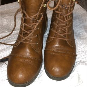 Brown Combat Boots